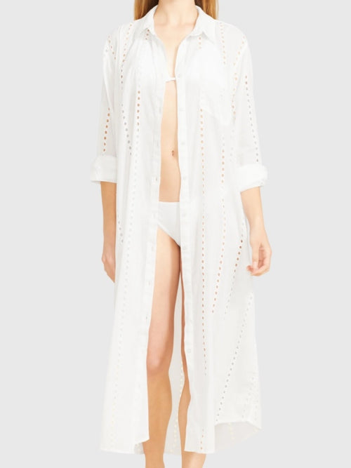 Sitano Women's Positano Maxi Shirt Dress