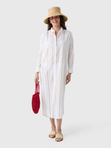 Sitano Women's Positano Maxi Shirt Dress - Saint Bernard
