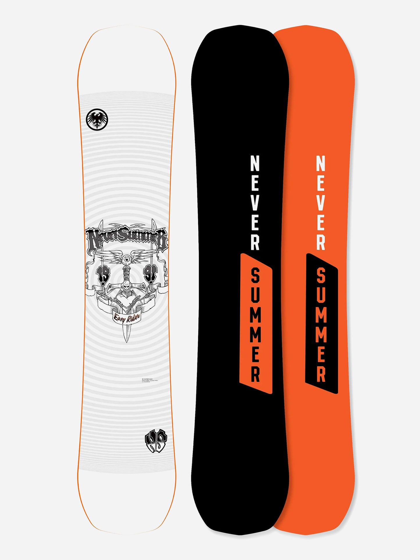 Never Summer Easy Rider Triple Camber Twin Snowboard 2024