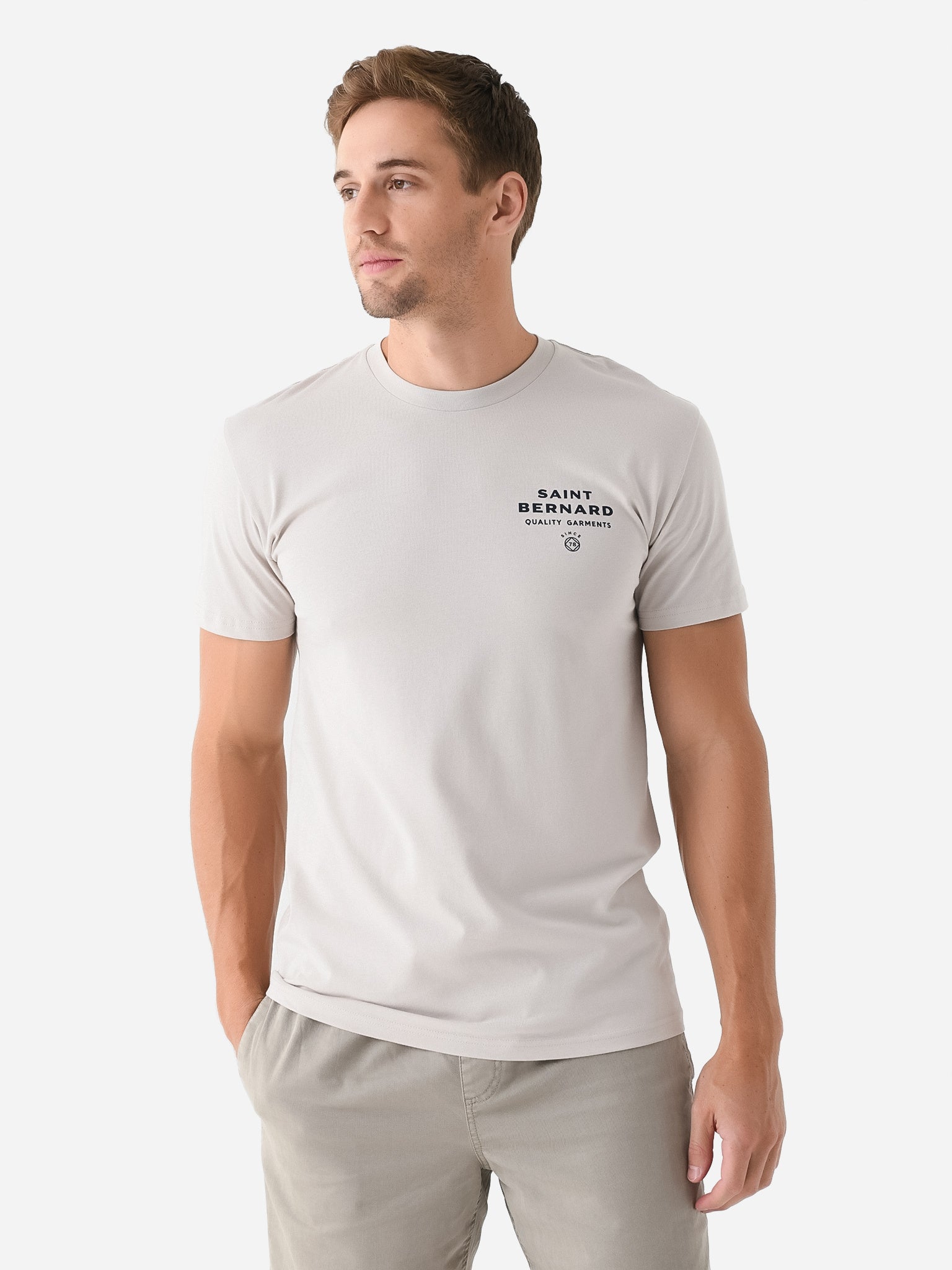 Saint Bernard Men's Quality Garments Tee - Saint Bernard