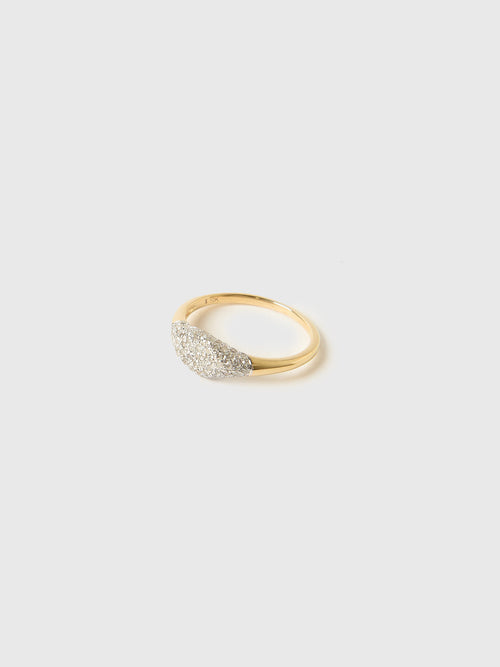 Stone And Strand Fine Sparkle Mini Signet Ring