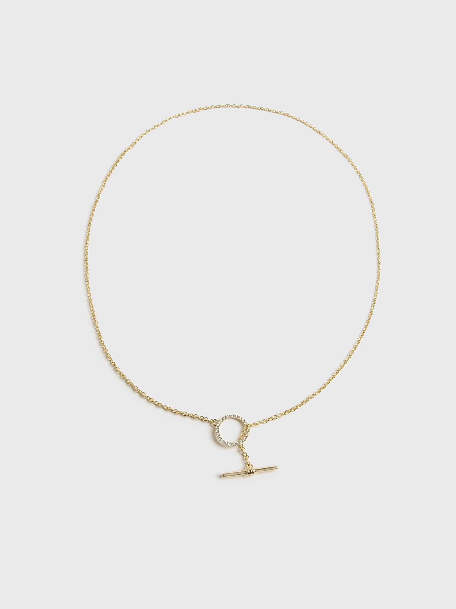 Stone And Strand Diamond Toggle Link Necklace - Saint Bernard