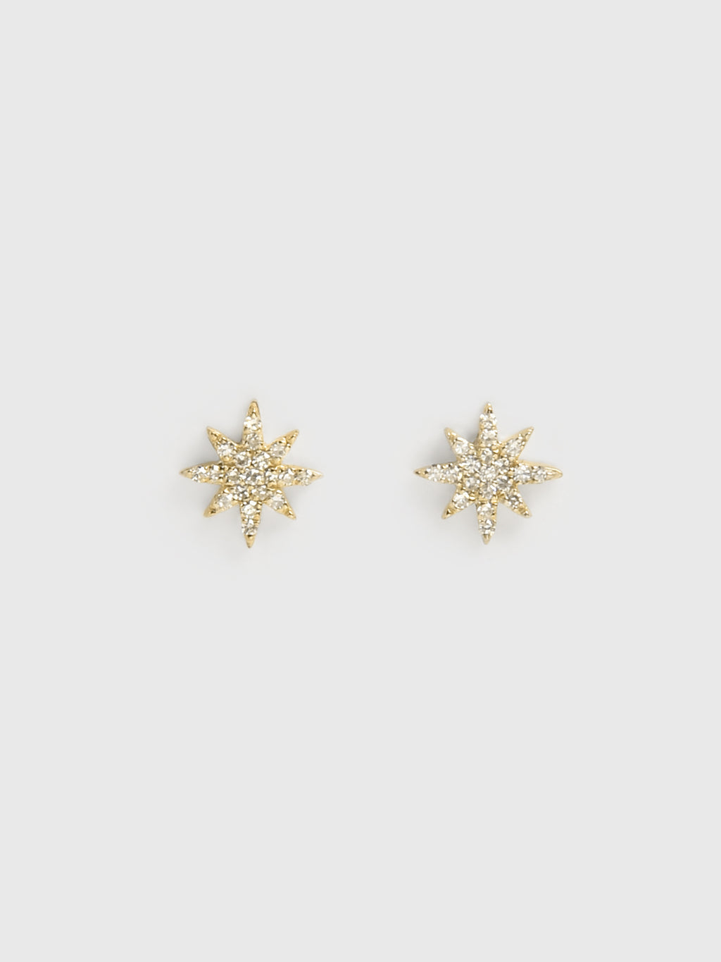 Stone And Strand Mini Pavé Northern Star Stud Earrings - Saint Bernard