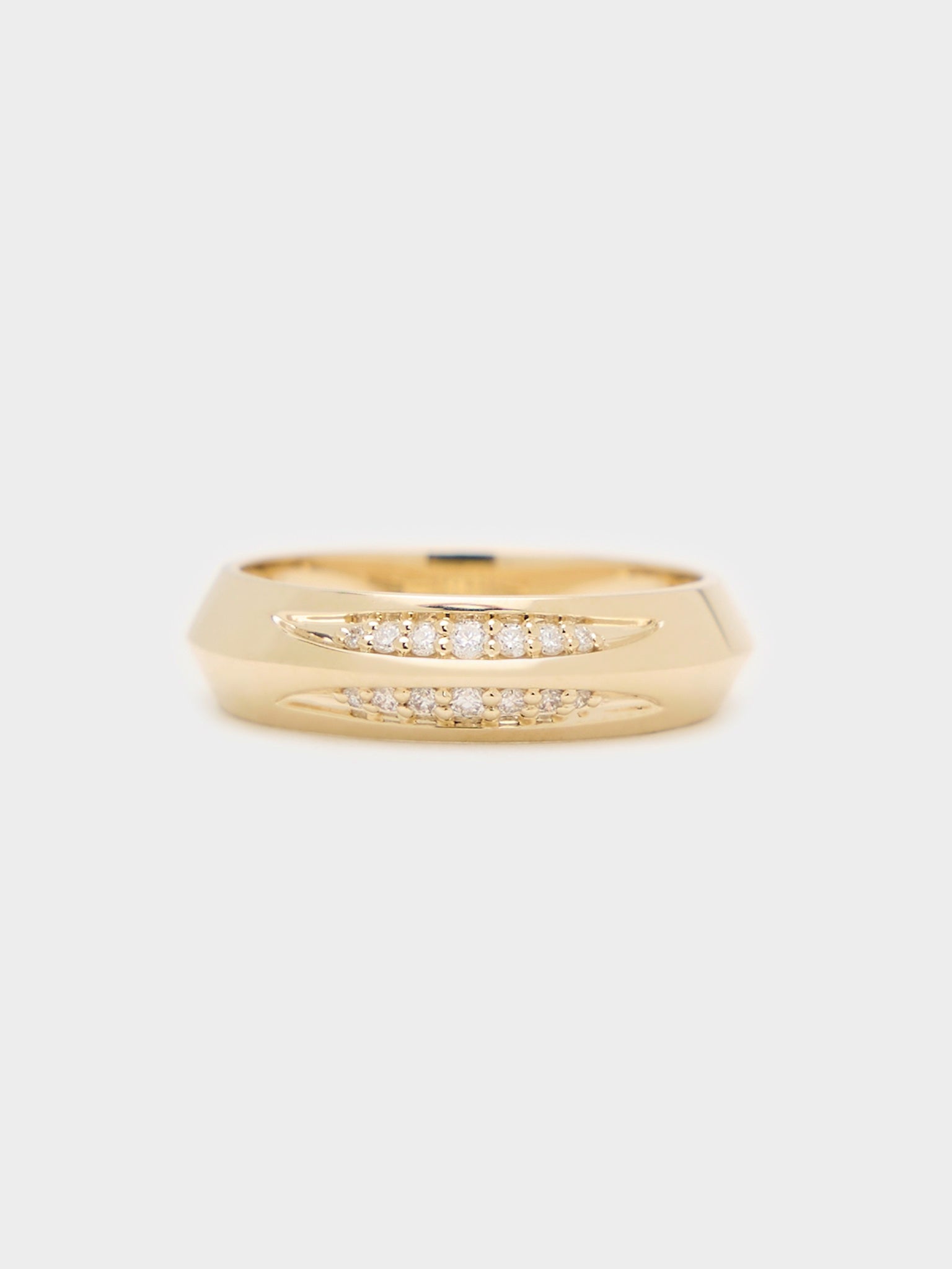 Stone And Strand Pavé Knife Edge Cigar Band - Saint Bernard