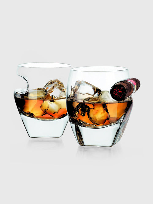 Godinger Arturo Cigar Double Old Fashion Set