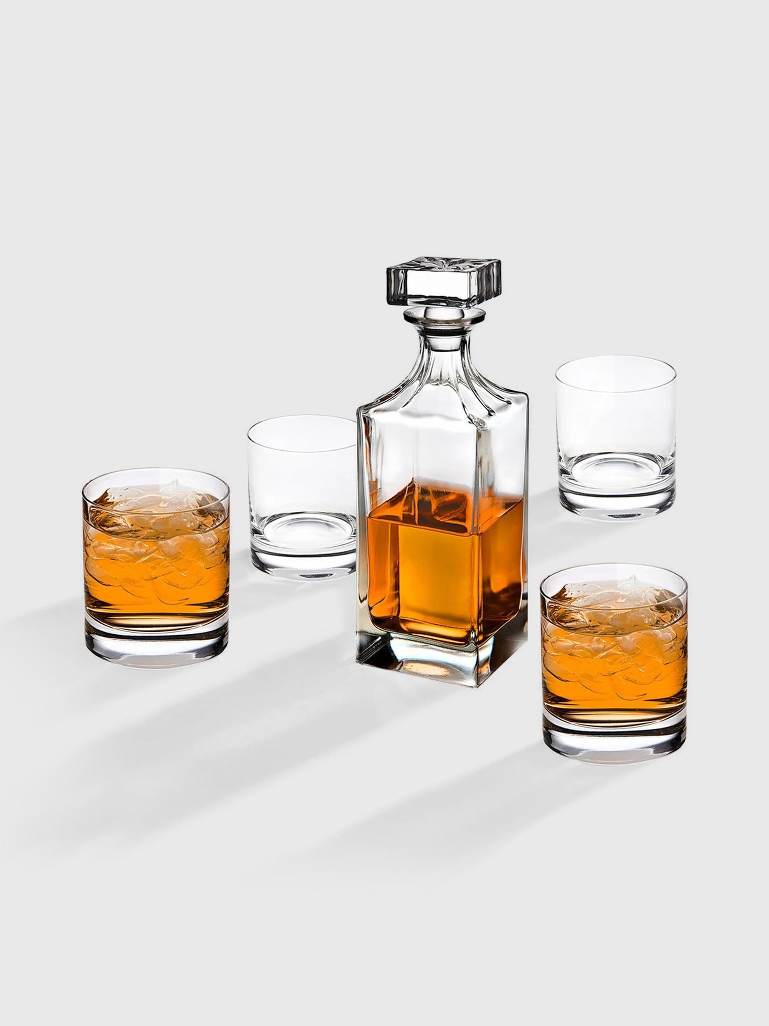 Godinger Social 5-Piece Decanter Whiskey Set - Saint Bernard