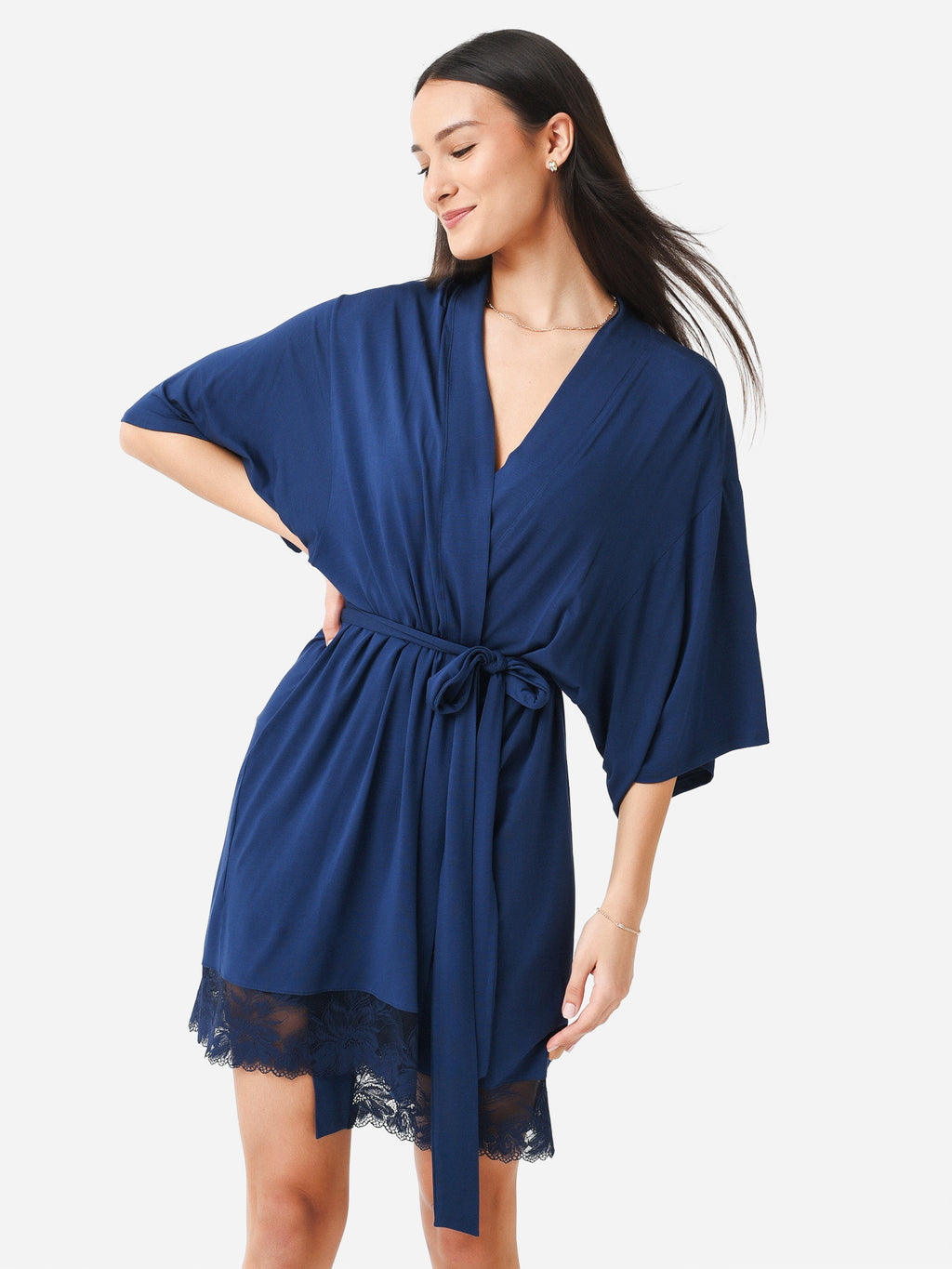 Eberjey Women's Rosalia Robe - Saint Bernard