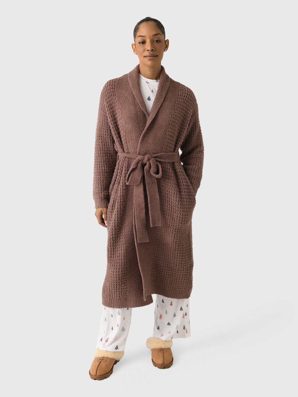 Eberjey Women's Recycled Bouclé Waffle Robe - Saint Bernard