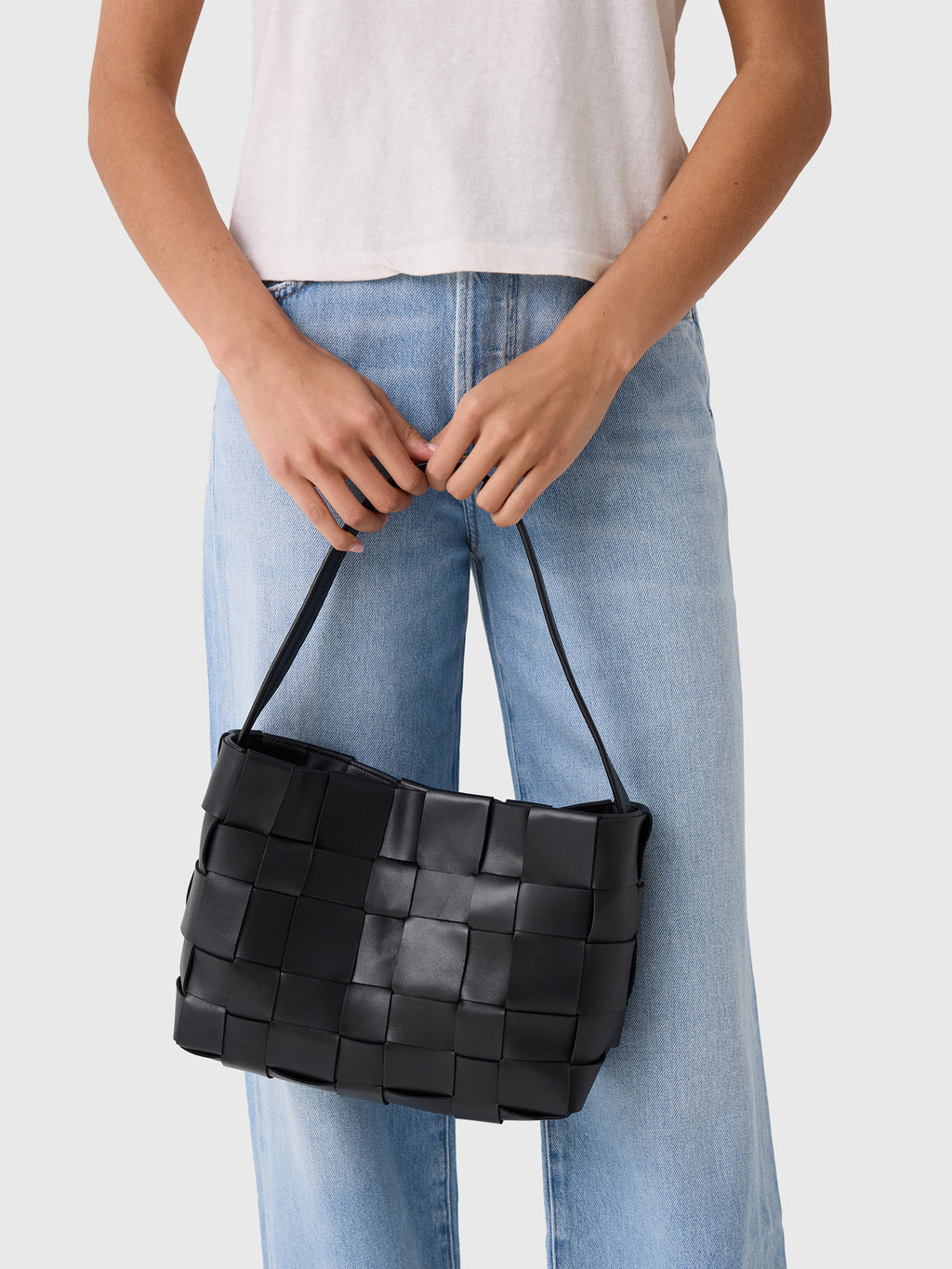 St. Agni Woven Mini Tote - Saint Bernard