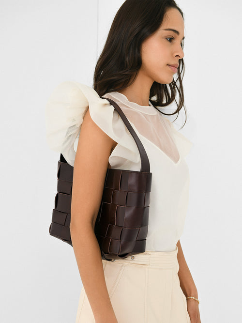 St. Agni Woven Mini Tote