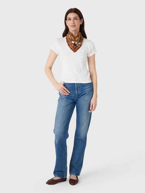 St. Agni Women's Organic Cotton Baby Tee - Saint Bernard