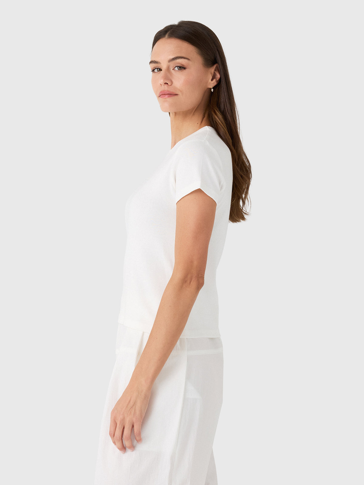 St. Agni Women's Organic Cotton Baby Tee - Saint Bernard