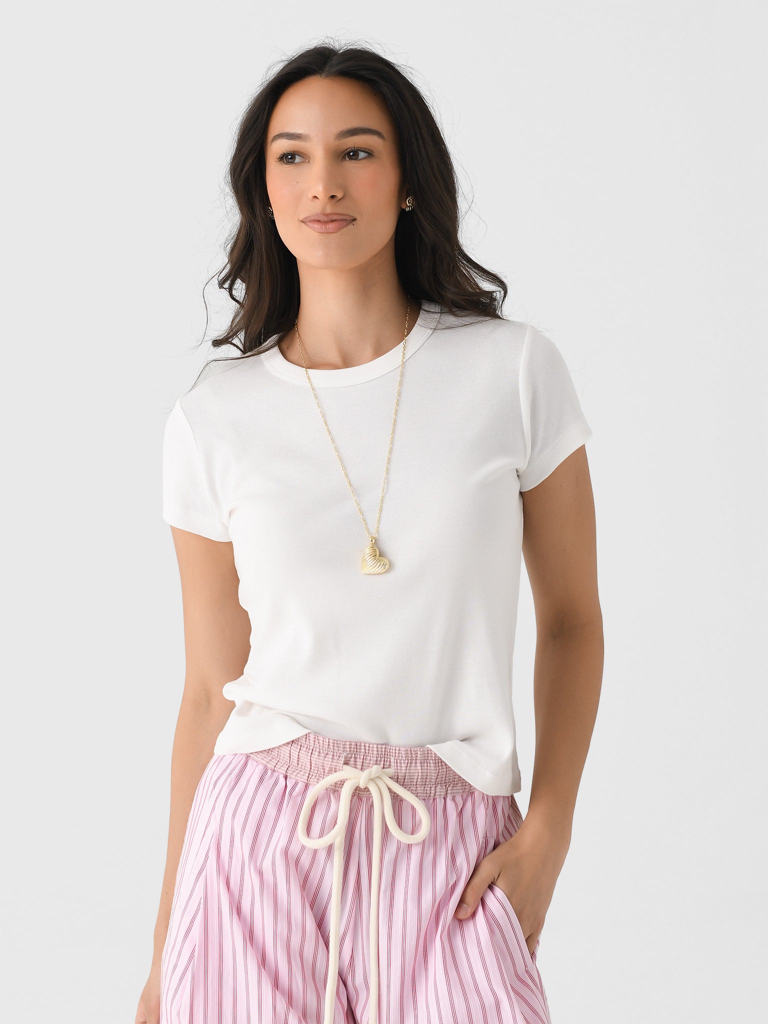 St. Agni Women's Organic Cotton Baby Tee - Saint Bernard