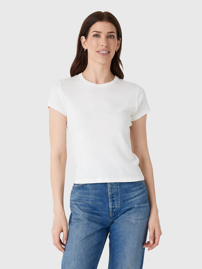 St. Agni Women's Organic Cotton Baby Tee - Saint Bernard