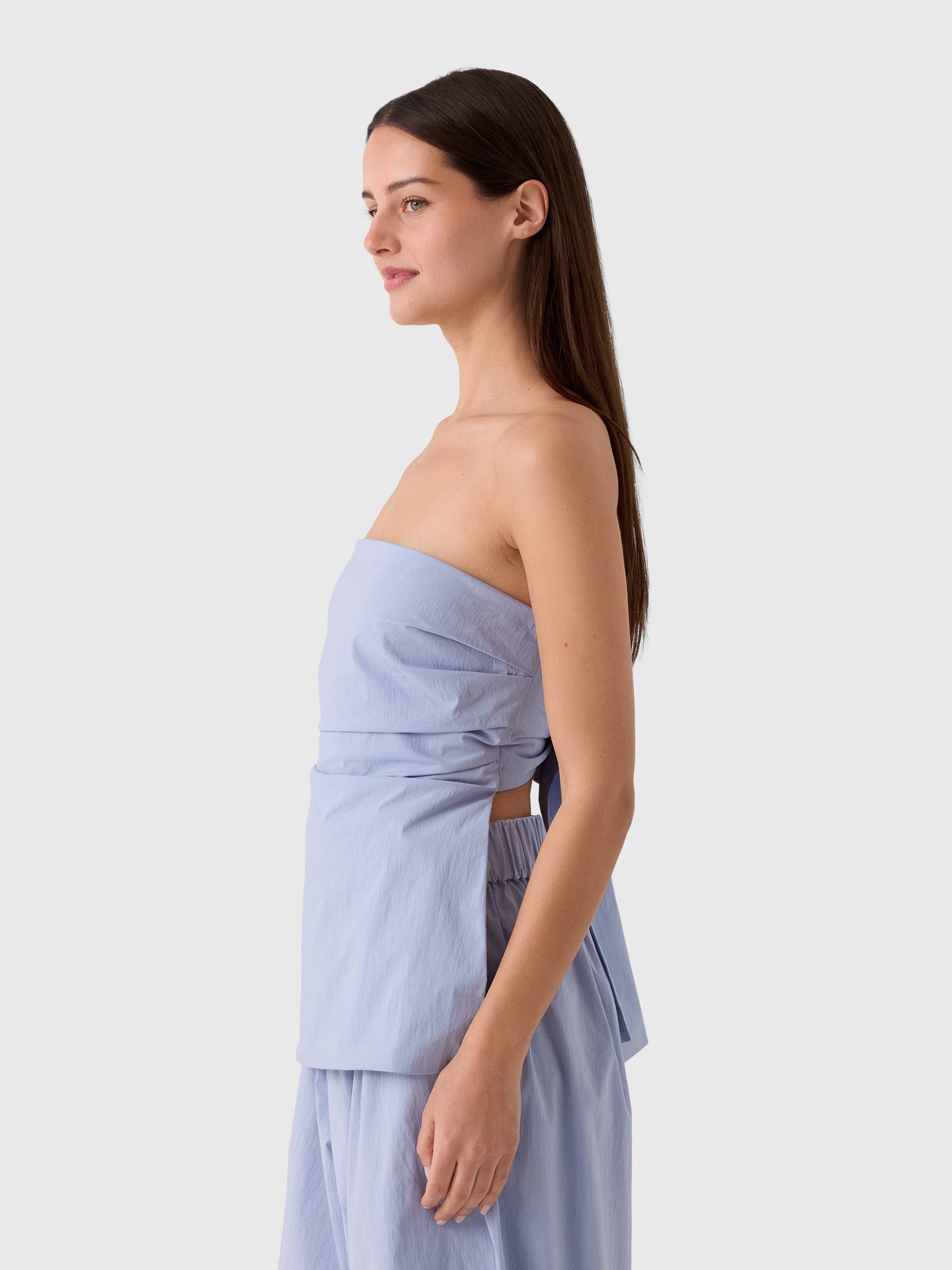 St. Agni Women's Strapless Tie Back Top - Saint Bernard