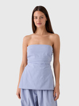 St. Agni Women's Strapless Tie Back Top - Saint Bernard