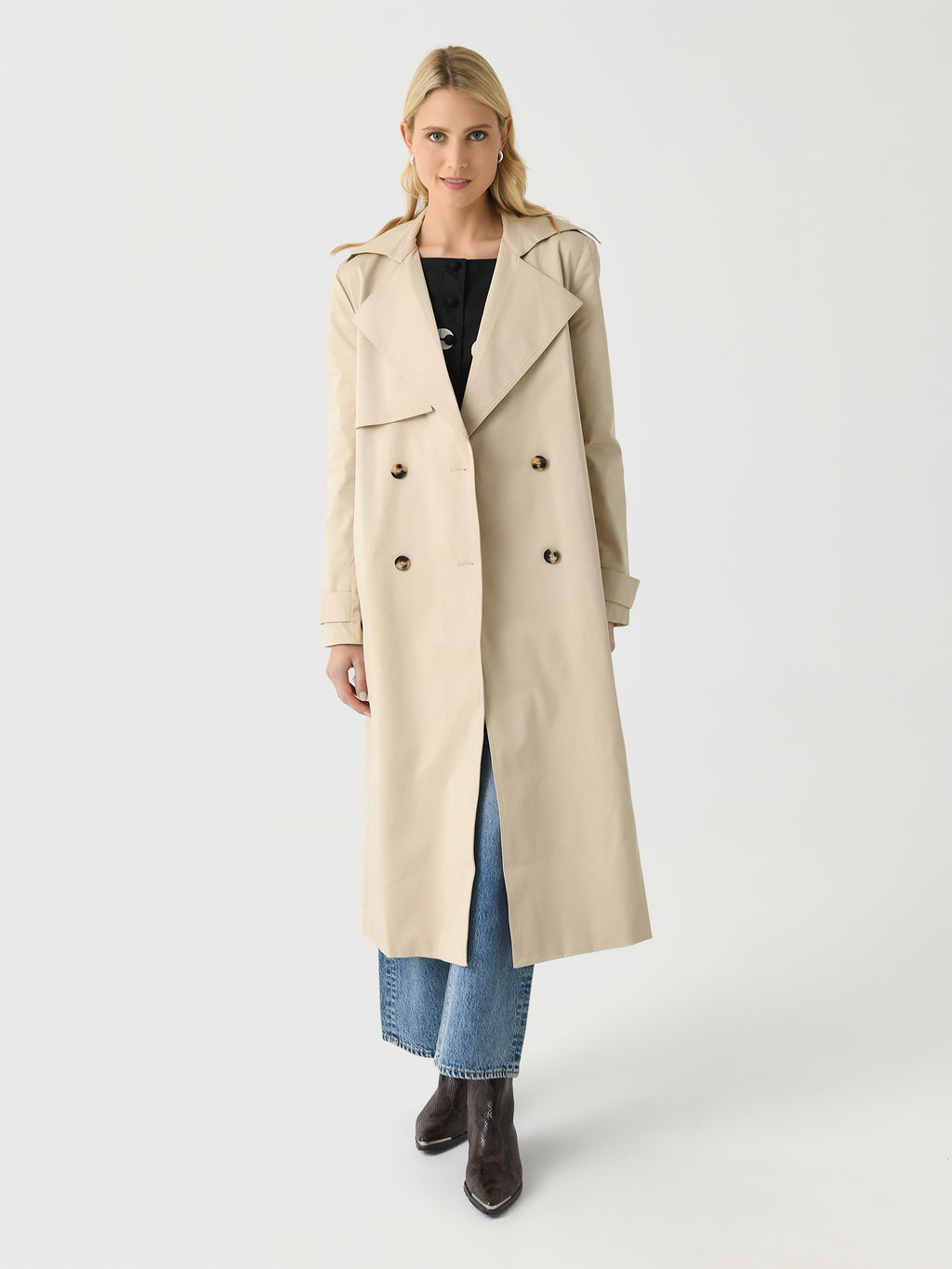 St. Agni Women's Classic Trench Coat - Saint Bernard
