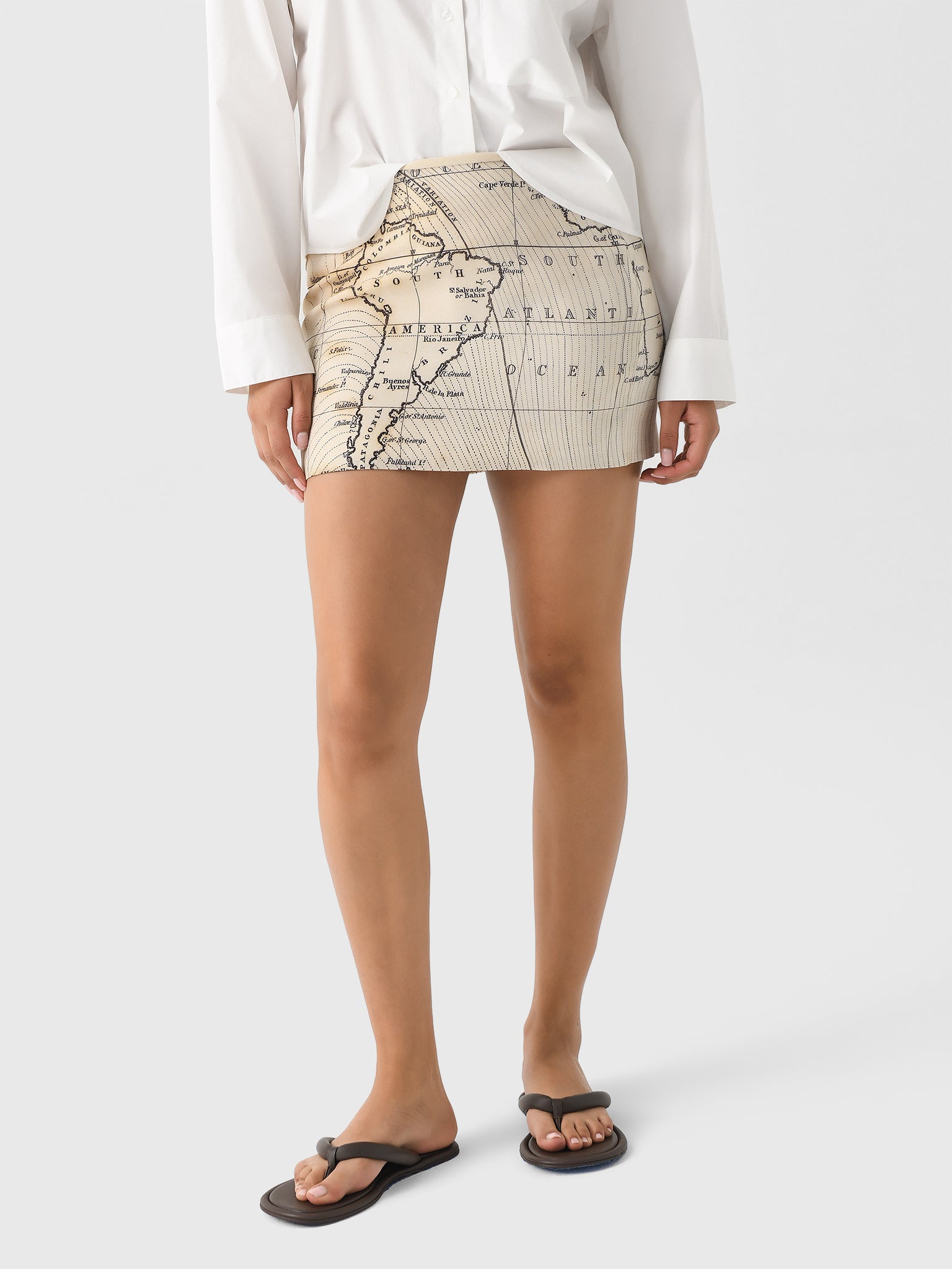 St. Agni Women's Silk Mini Skirt - Saint Bernard