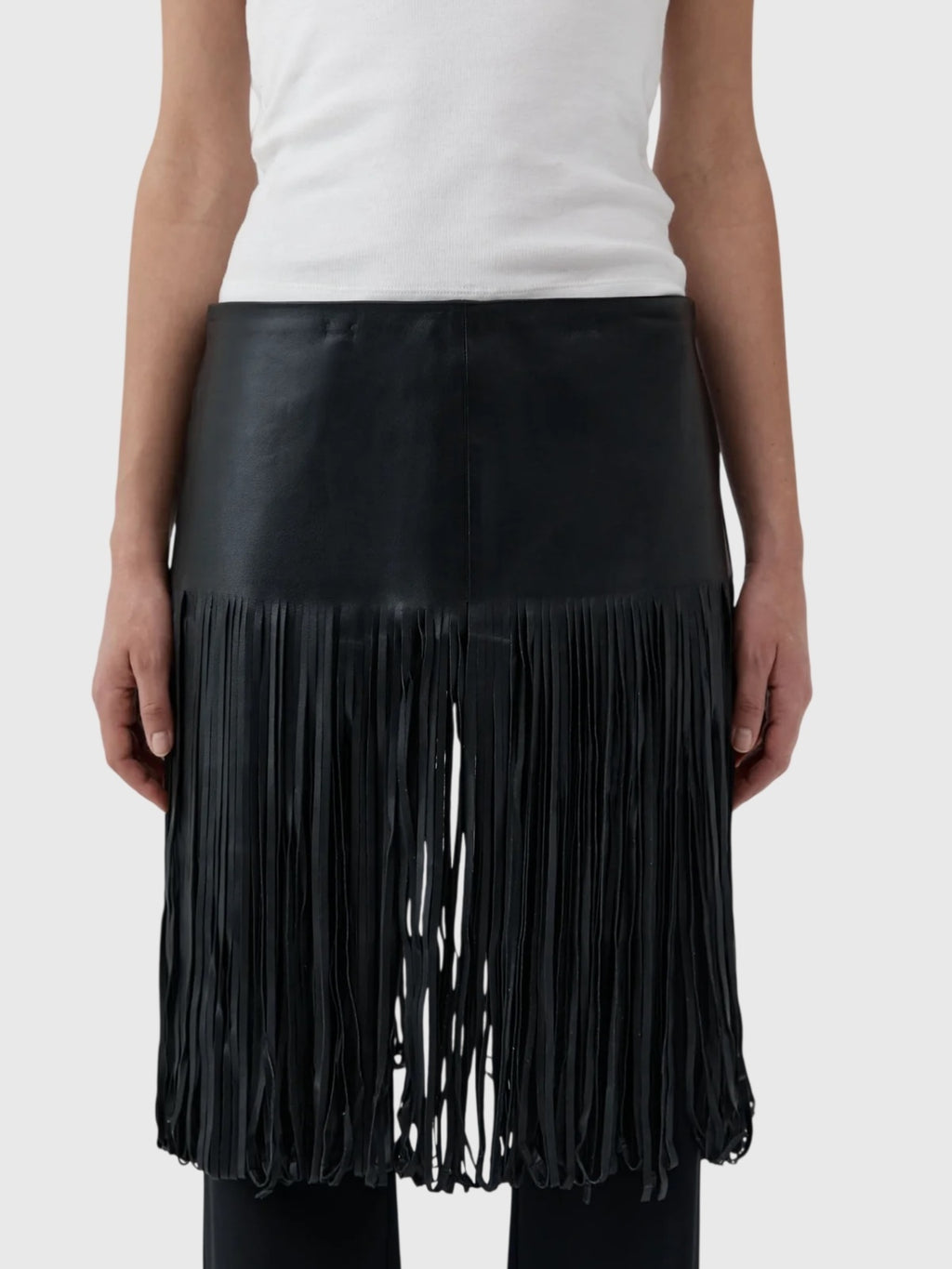 St. Agni Women's Fringe Belt Skirt