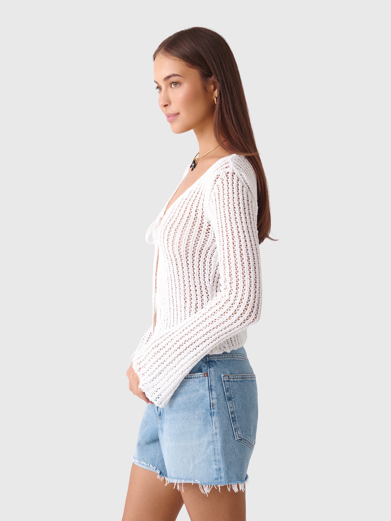 Asta Women's Fernanda Crochet Cardigan - Saint Bernard