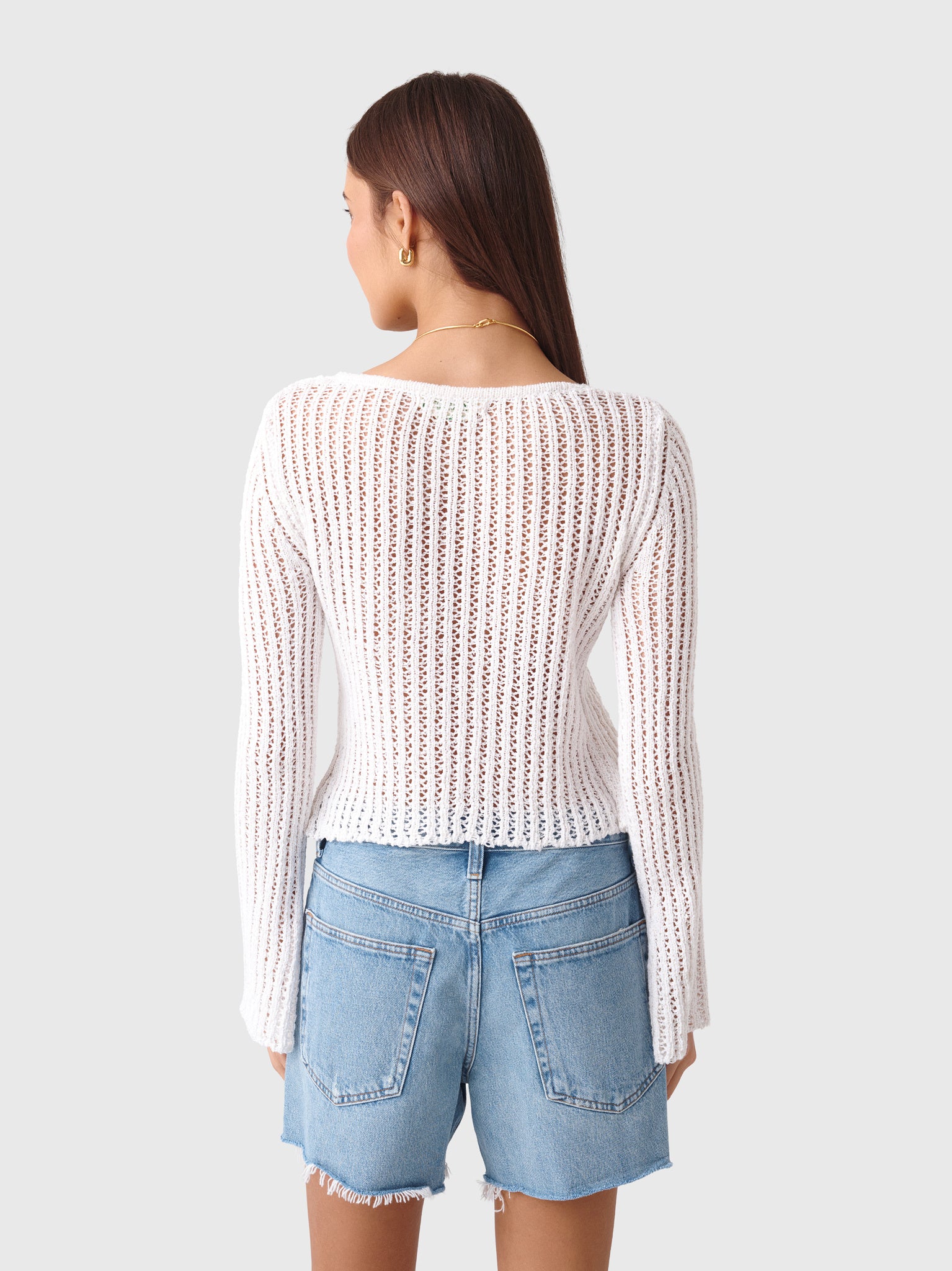 Asta Women's Fernanda Crochet Cardigan - Saint Bernard