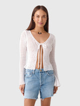 Asta Women's Fernanda Crochet Cardigan - Saint Bernard