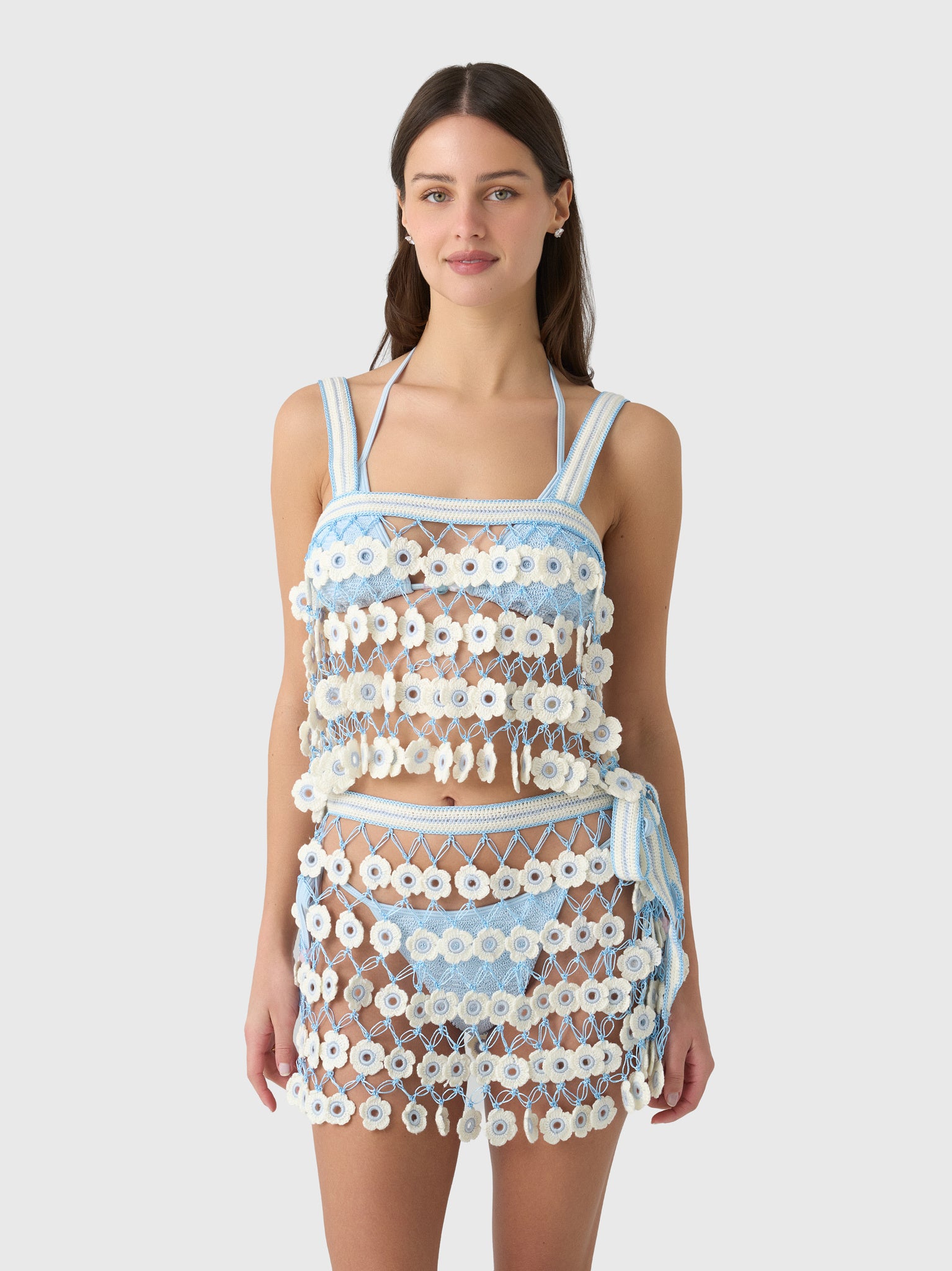My Beachy Side Women's Fleur Hand-Crocheted Top - Saint Bernard