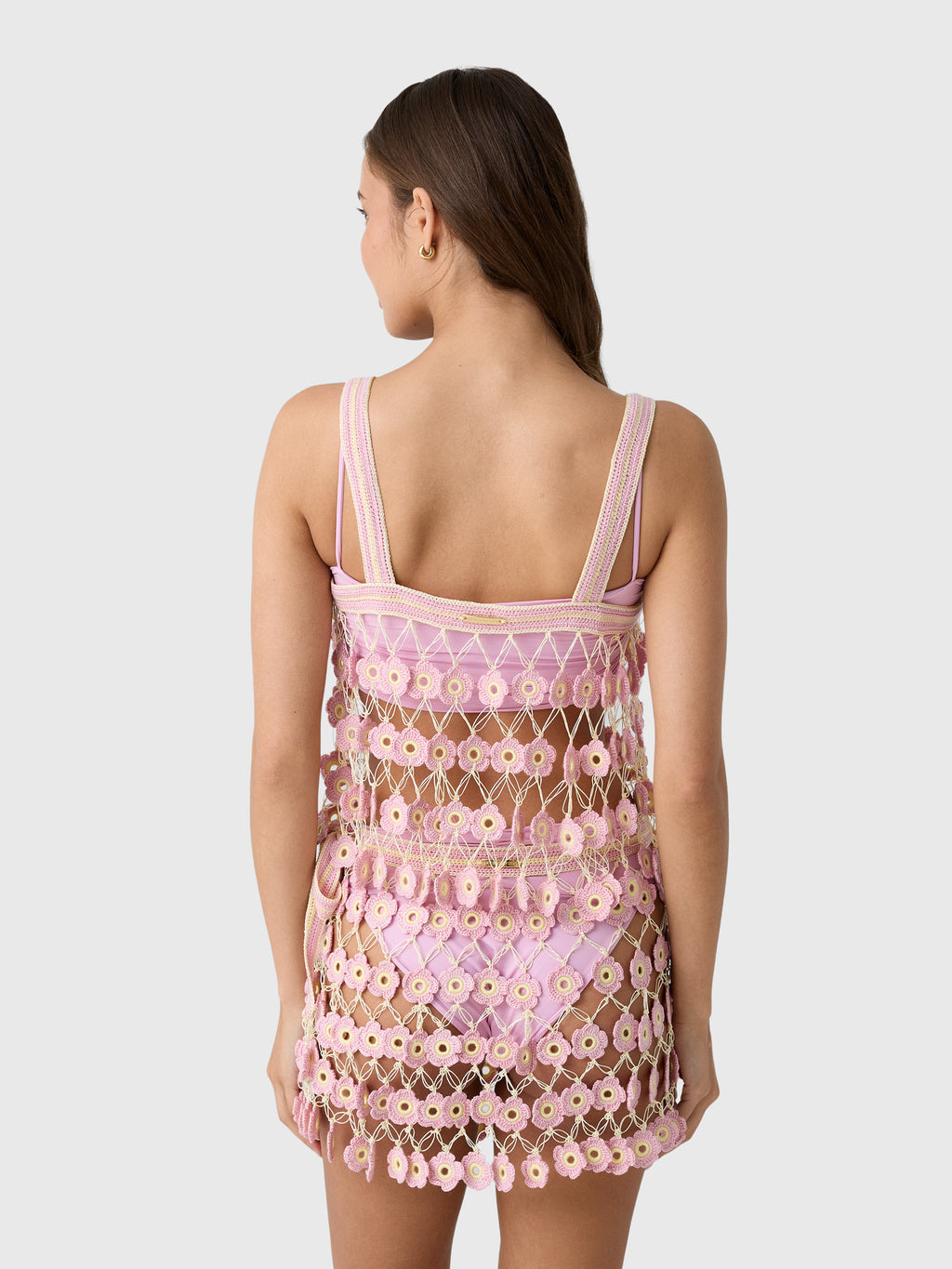 My Beachy Side Women's Fleur Hand-Crocheted Top - Saint Bernard