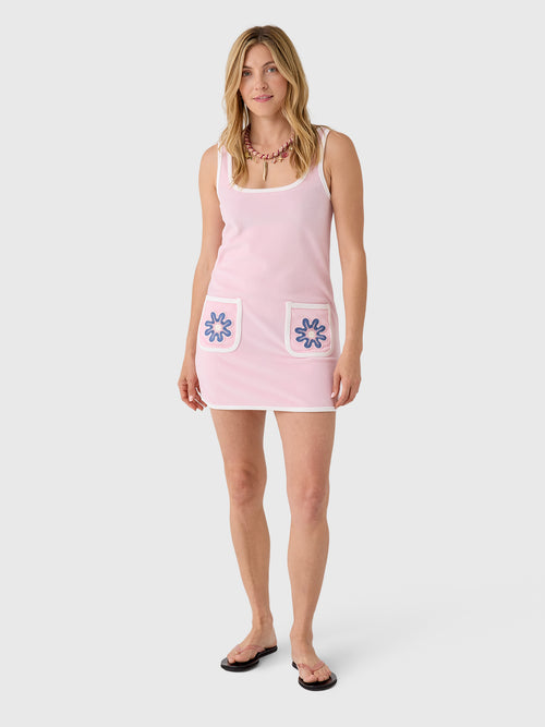 My Beachy Side Women's Peony Terry Mini Dress