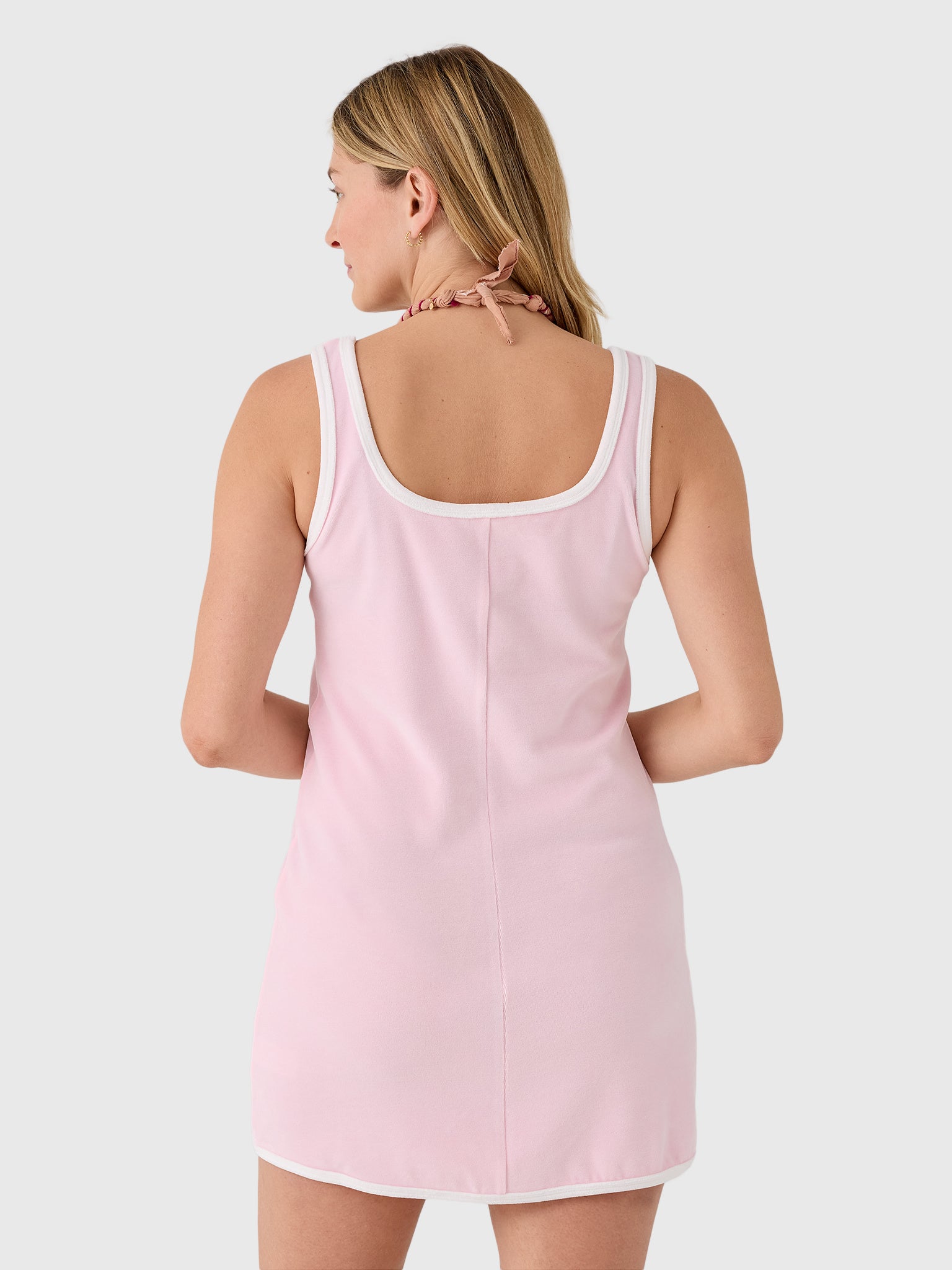 My Beachy Side Women's Peony Terry Mini Dress - Saint Bernard