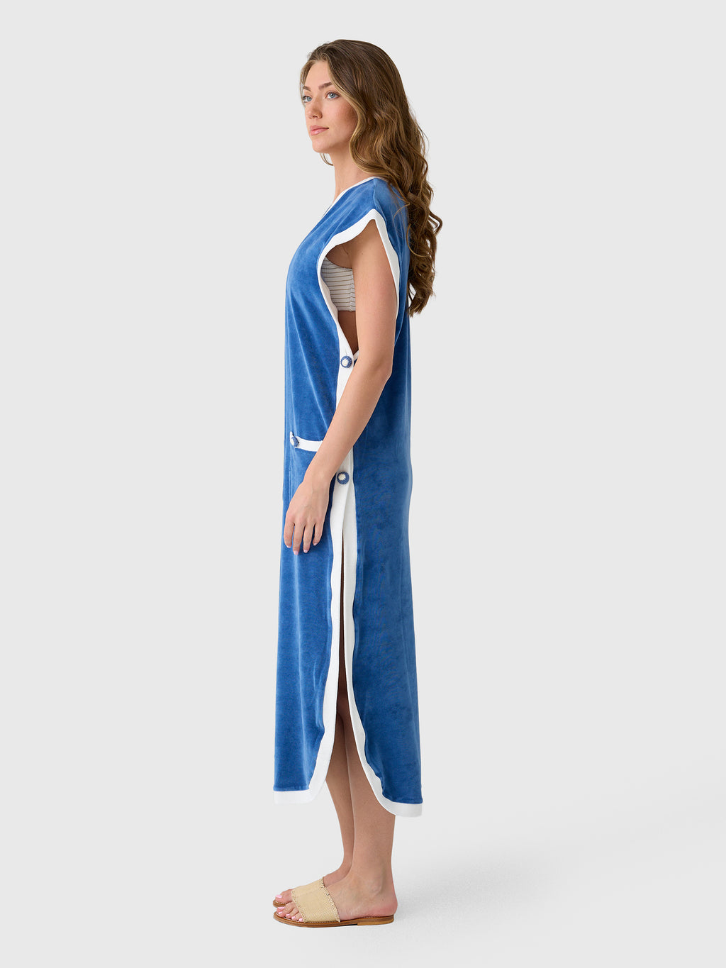 My Beachy Side Women's Peony Kaftan Dress - Saint Bernard