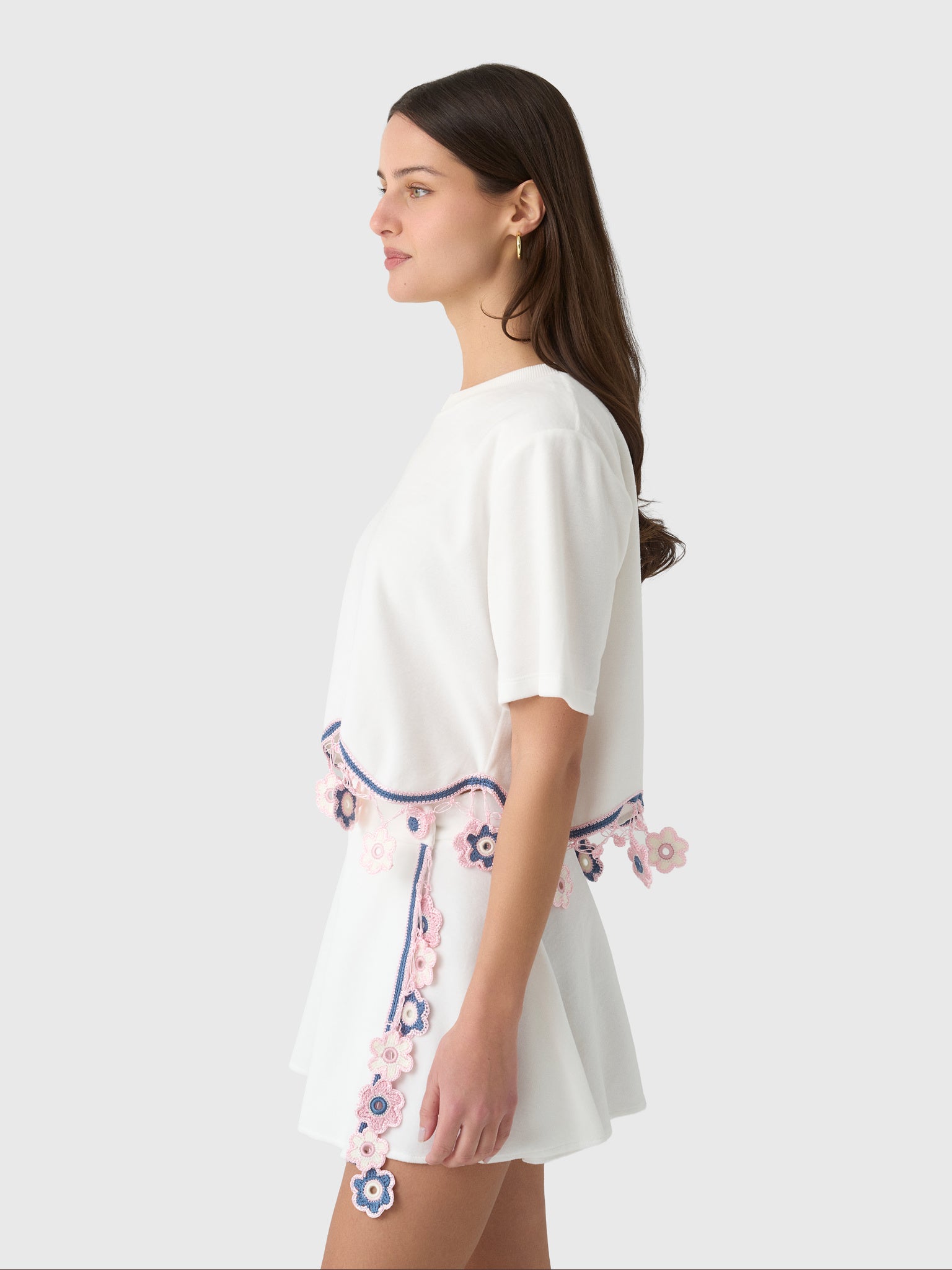 My Beachy Side Women's Peony Terry Top - Saint Bernard