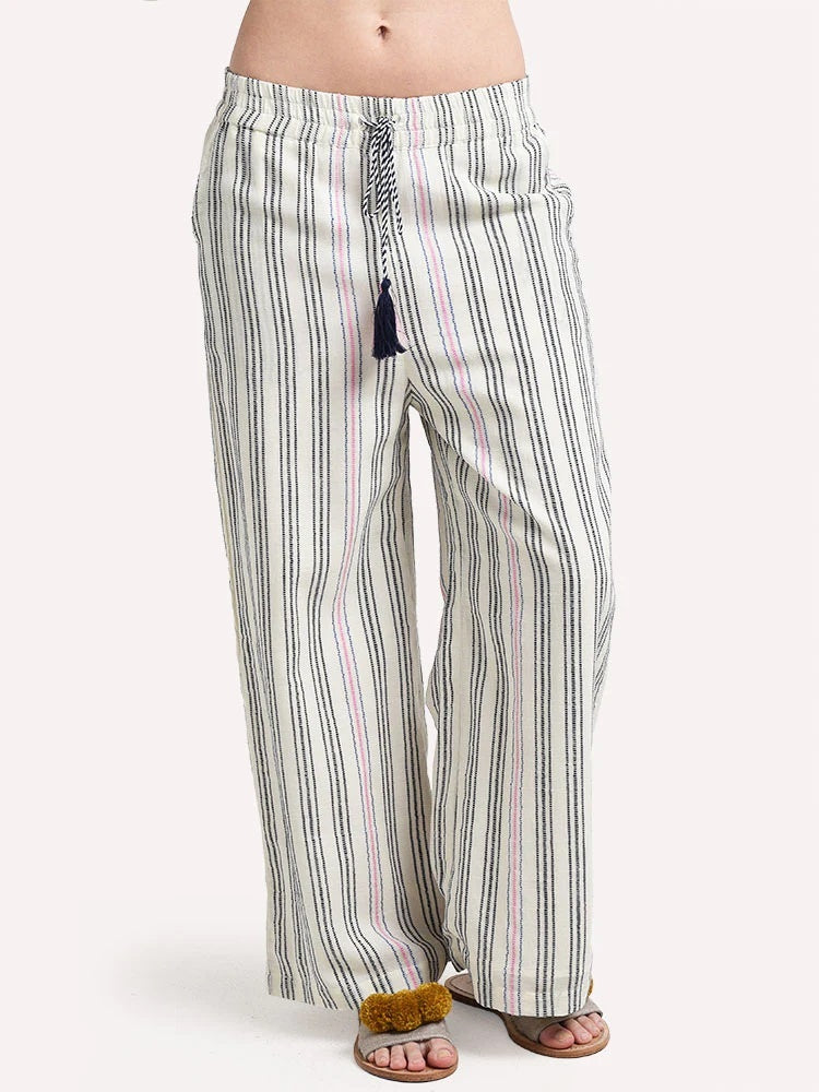 Sundry Striped Wide Leg Pant - Saint Bernard