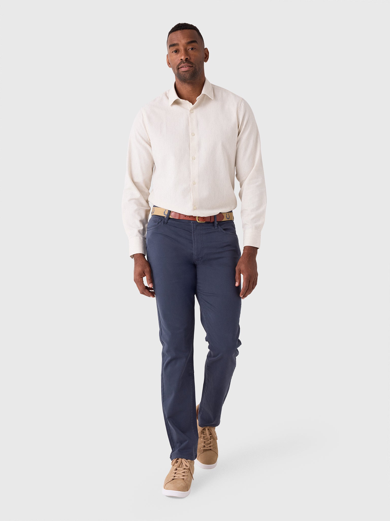 RYE51 Men's Vintage Flex Terry 5-Pocket Pant - Saint Bernard