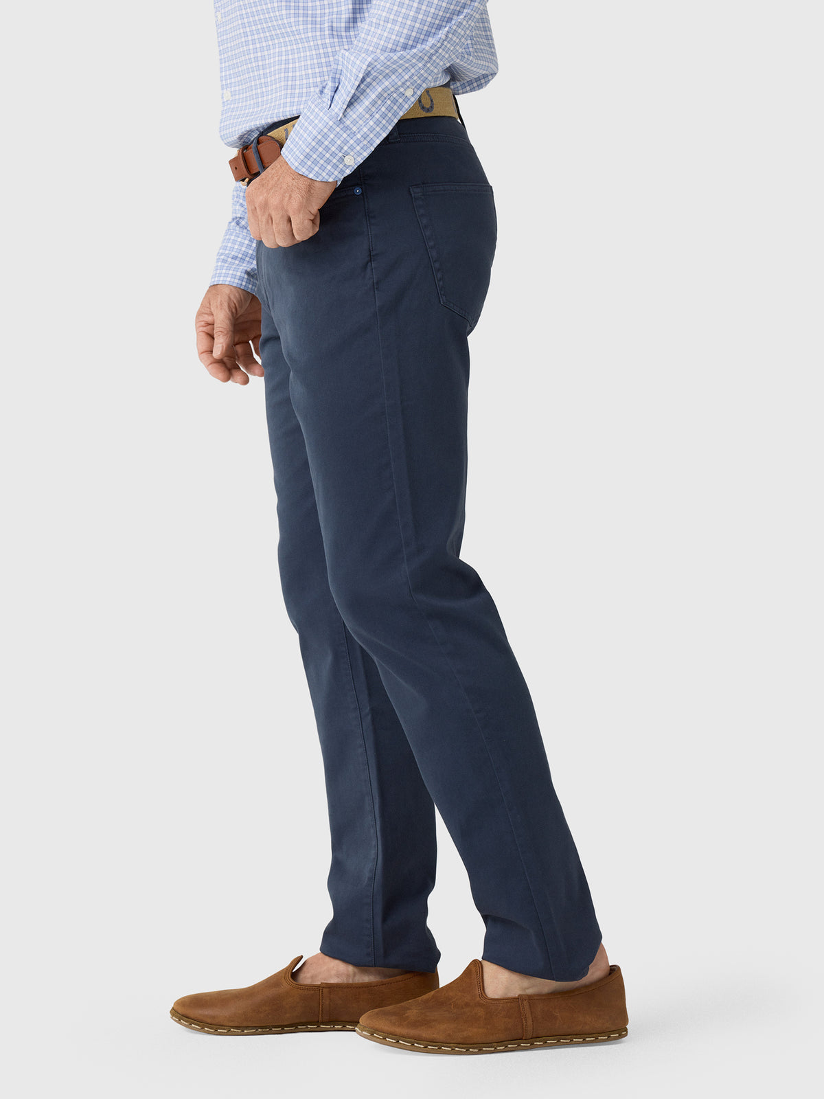 RYE51 Men's Vintage Flex Terry 5-Pocket Pant - Saint Bernard