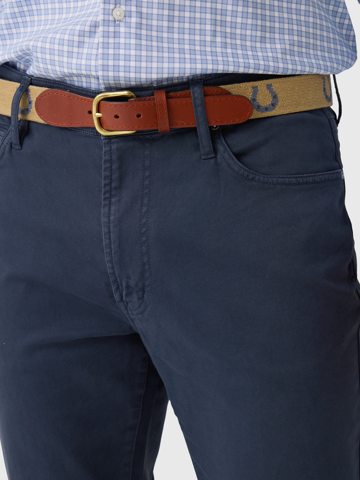 RYE51 Men's Vintage Flex Terry 5-Pocket Pant - Saint Bernard