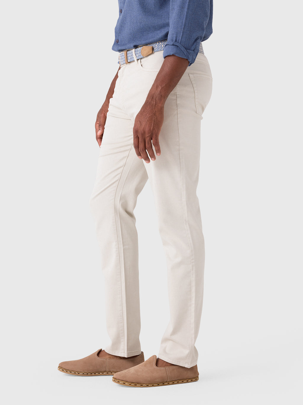 RYE51 Men's Vintage Flex Terry 5-Pocket Pant - Saint Bernard