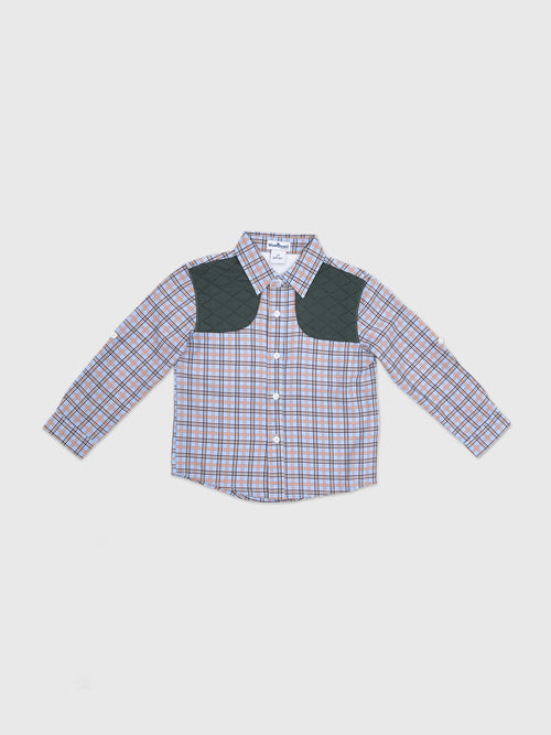 Blue Quail Boys' Ranch Collection Long Sleeve Shirt - Saint Bernard