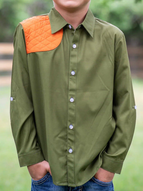 Blue Quail Boys' Ranch Collection Long Sleeve Shirt