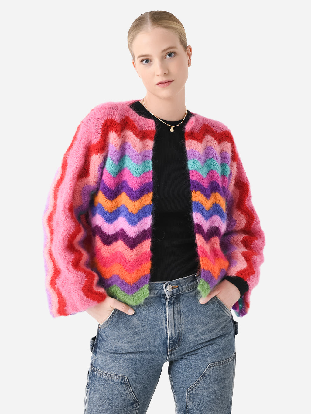 Rose Carmine Women's Wave Bolero - Saint Bernard