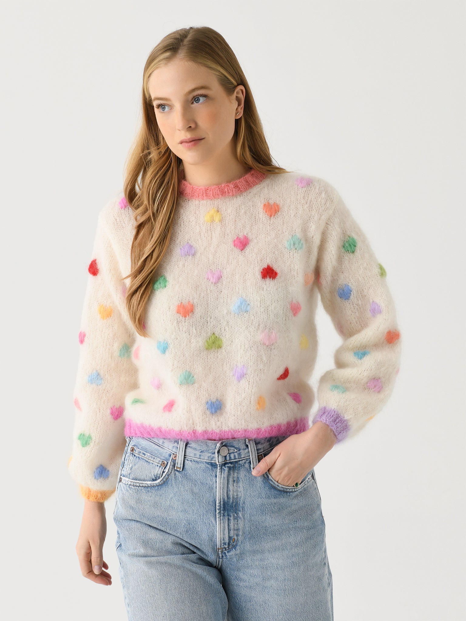 Rose Carmine Women's Mon Amour Sweater - Saint Bernard