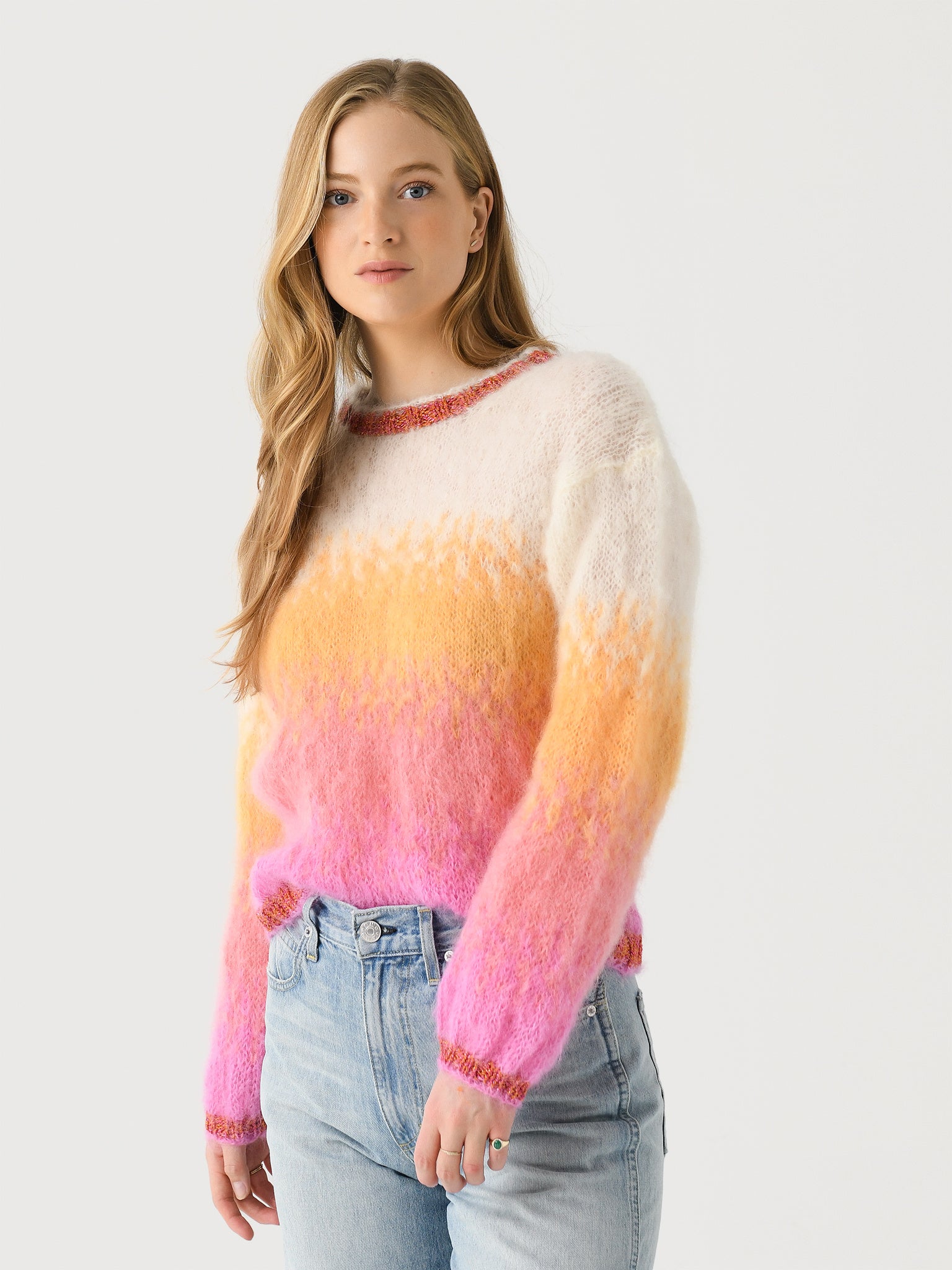 Rose Carmine Women's Tie Dye Sweater - Saint Bernard