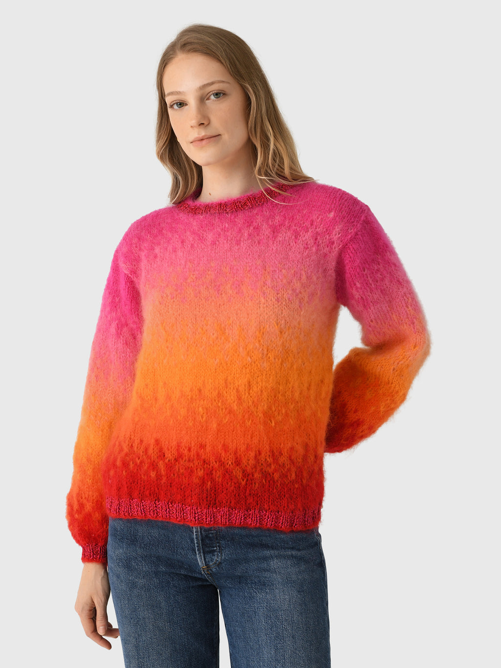 Rose Carmine Women's Tie Dye Sweater - Saint Bernard