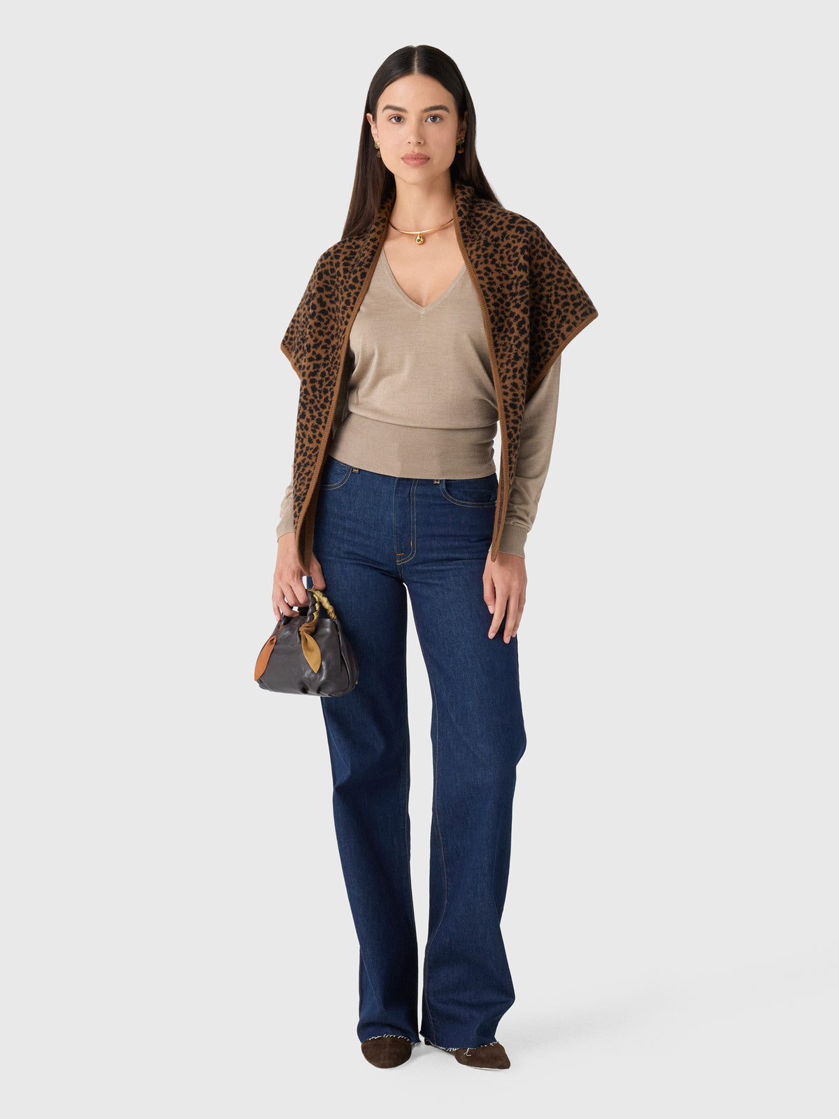 Renggli Women's Silk Cashmere V-Neck Sweater - Saint Bernard