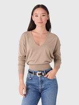 Renggli Women's Silk Cashmere V-Neck Sweater