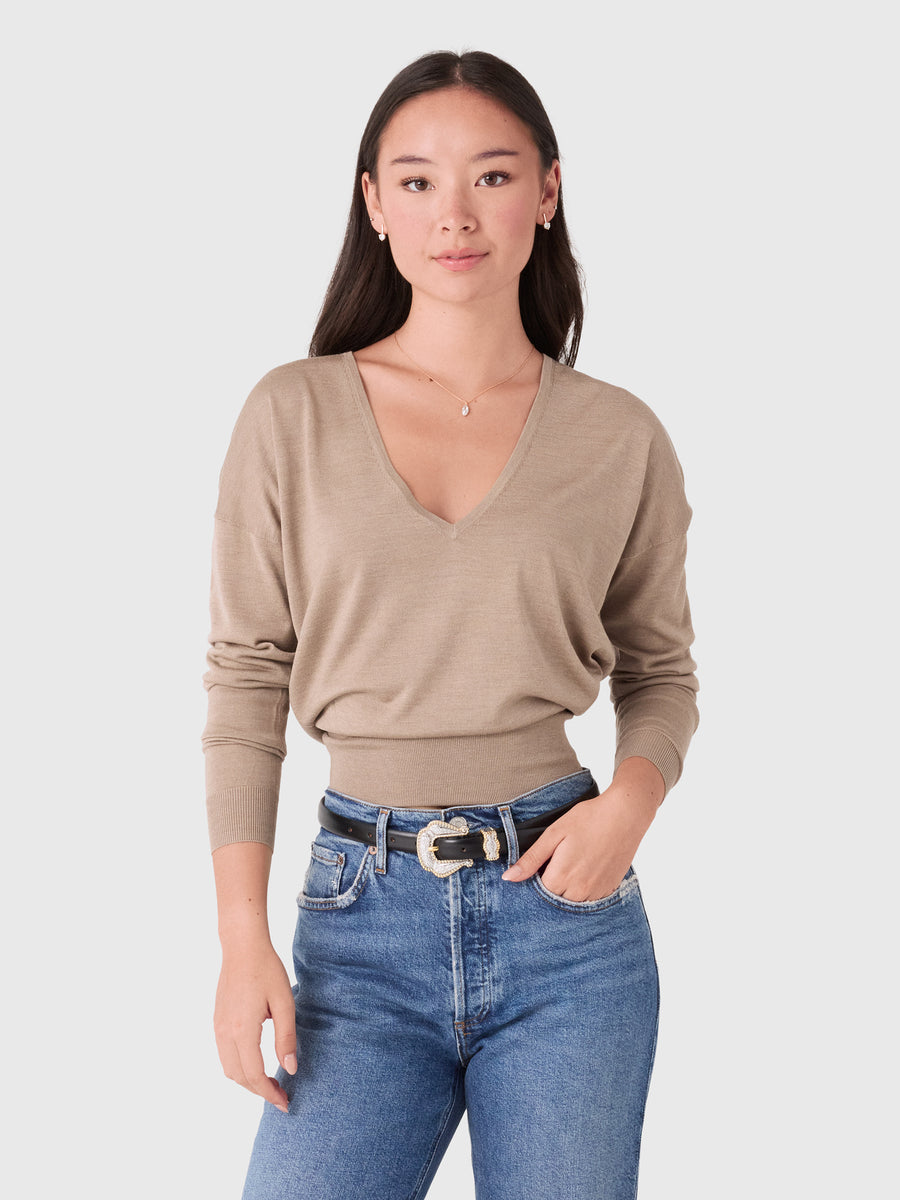 Renggli Women's Silk Cashmere V-Neck Sweater