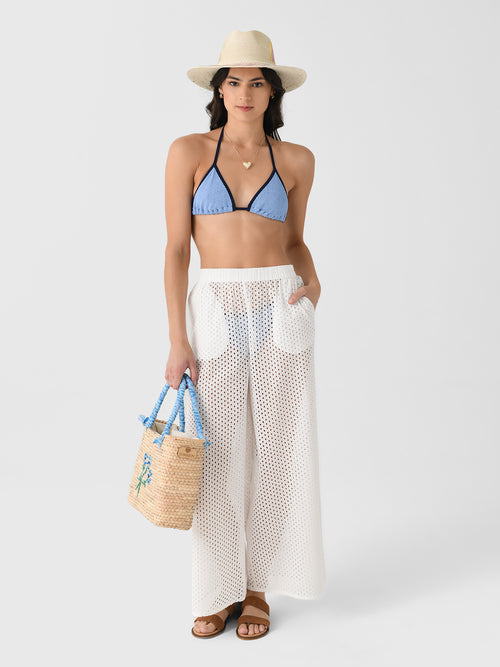 Solid + Striped Women's Eyelet Delaney Pant