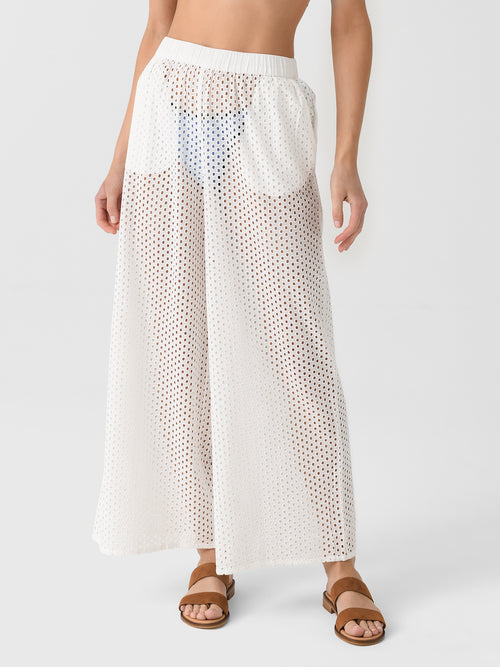 Solid + Striped Women's Eyelet Delaney Pant