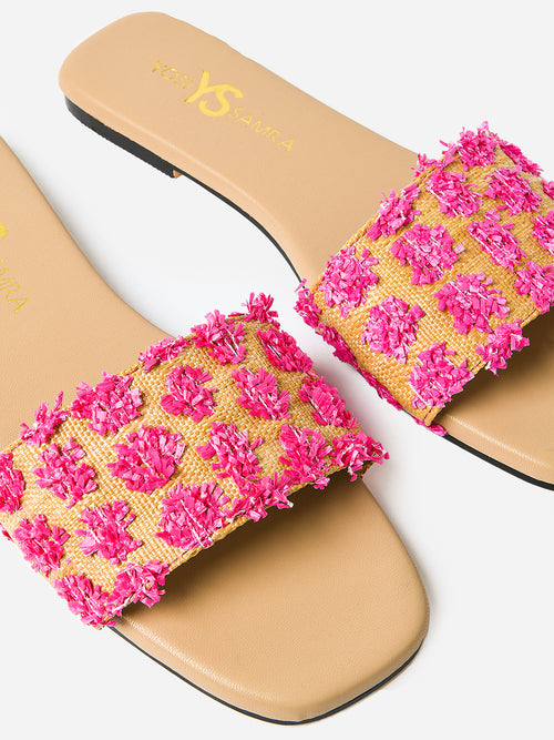 Yosi Samra Women's Reese Raffia Slide
