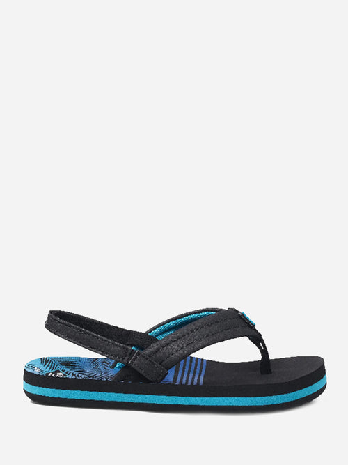 Reef Toddler Little Ahi Aqua Palms Flip Flop